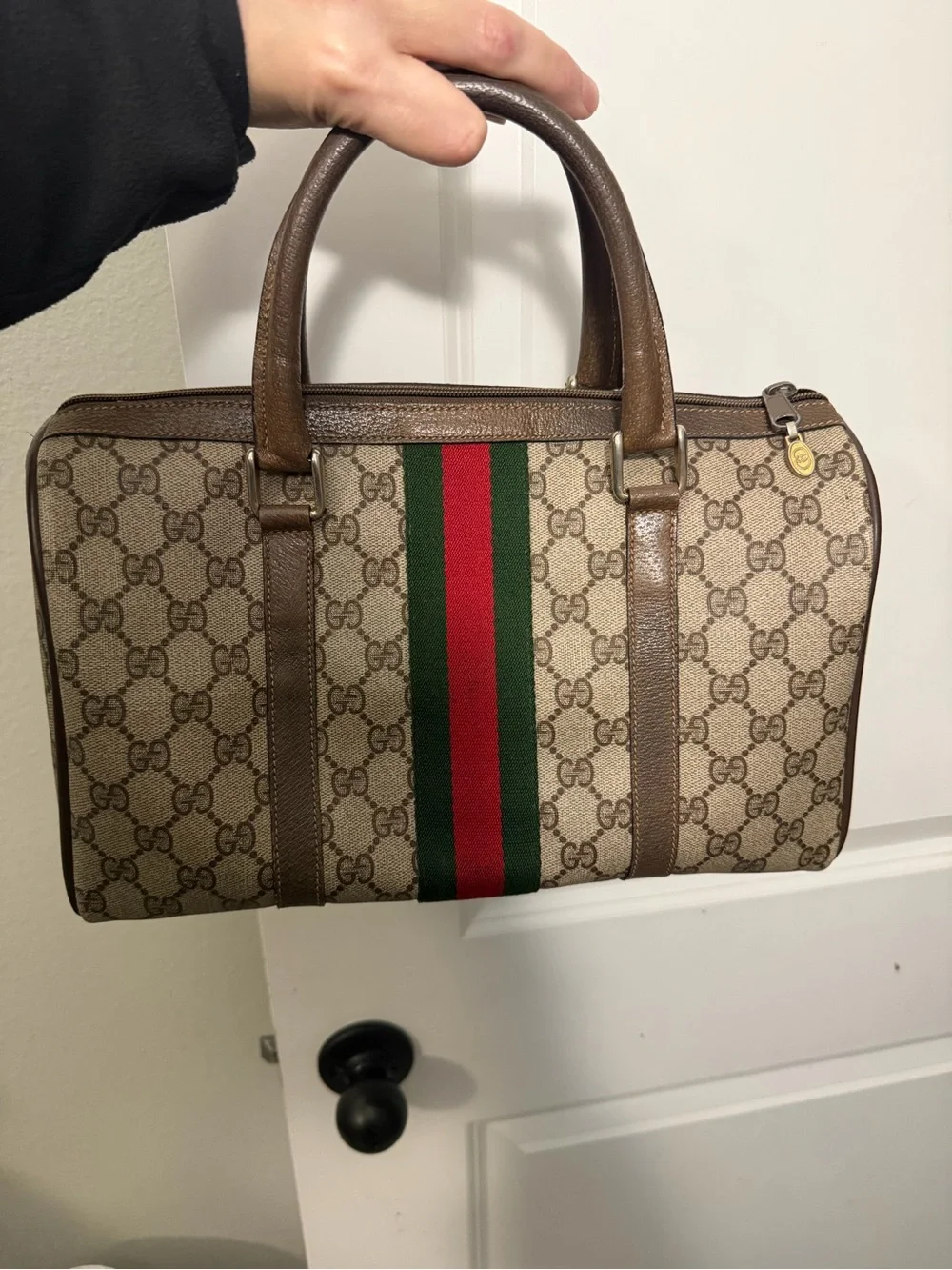 Gucci GG Supreme Boston Bag